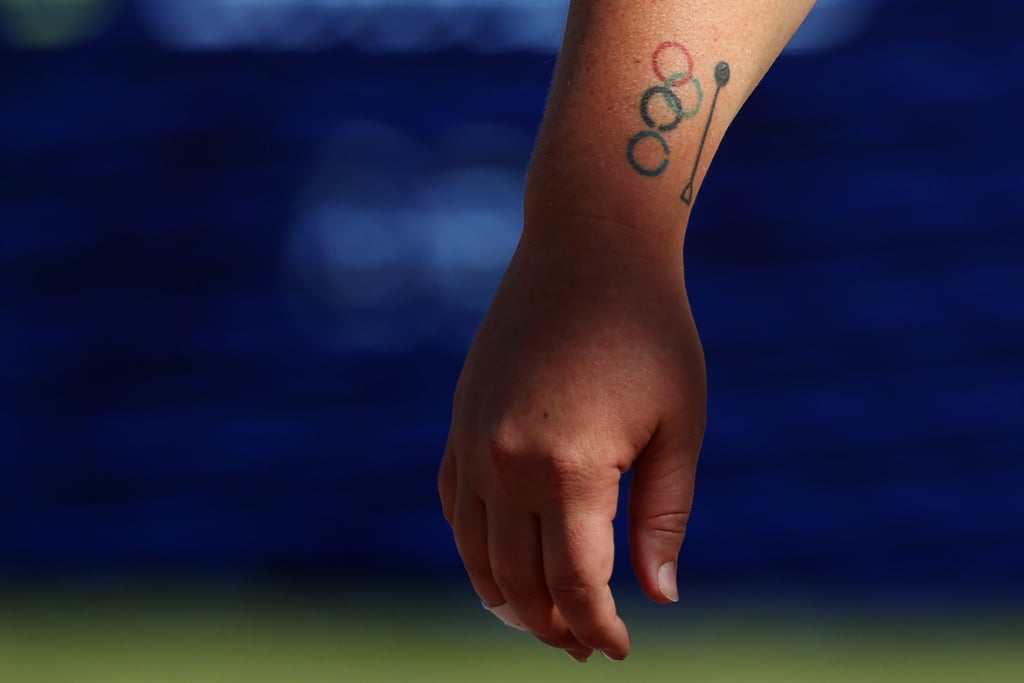 USA's DeAnna Price's Olympic Rings Tattoo