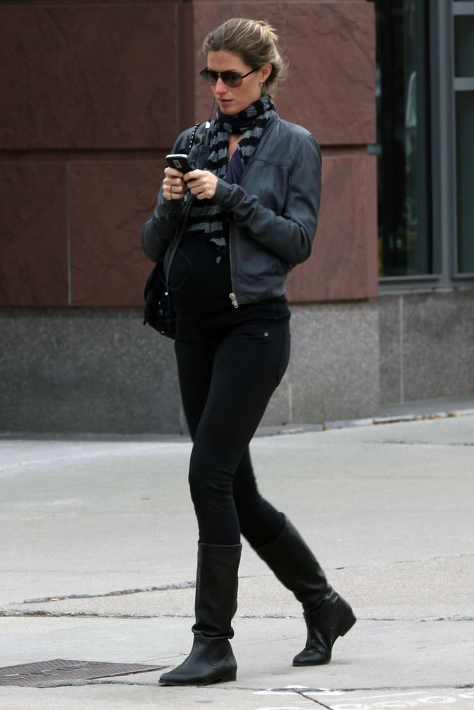 She Proved the Combo Even Works Well With a Baby Bump She Proved the Combo Even Works Well With a Baby Bump