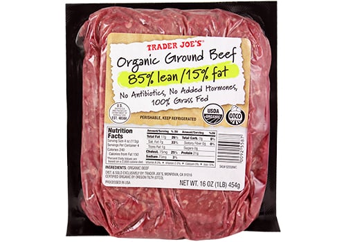 Organic Grass-Fed Ground Beef ($7)