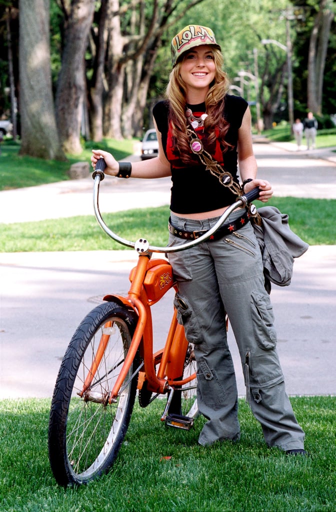 I don't know where to start with this nostalgic outfit: the cargo pants or the trucker hat?