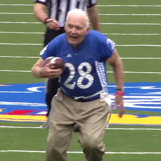 Kansas Football Scrimmage Alumni Touchdown