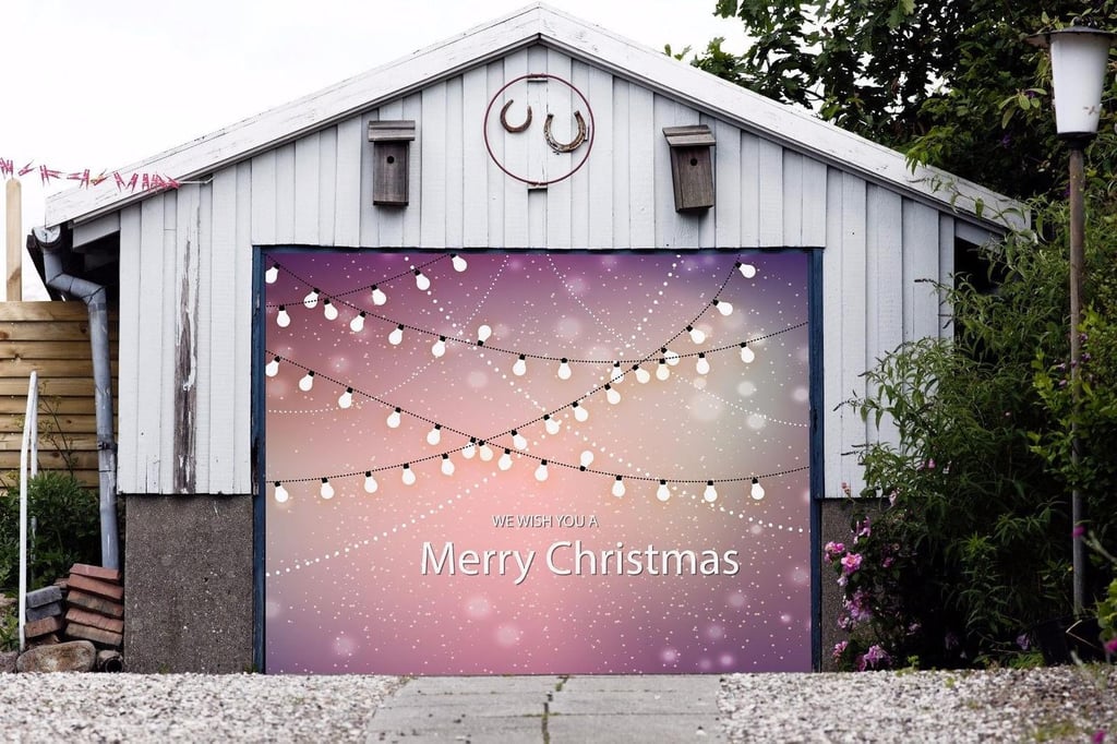 Christmas Garage Door Decor