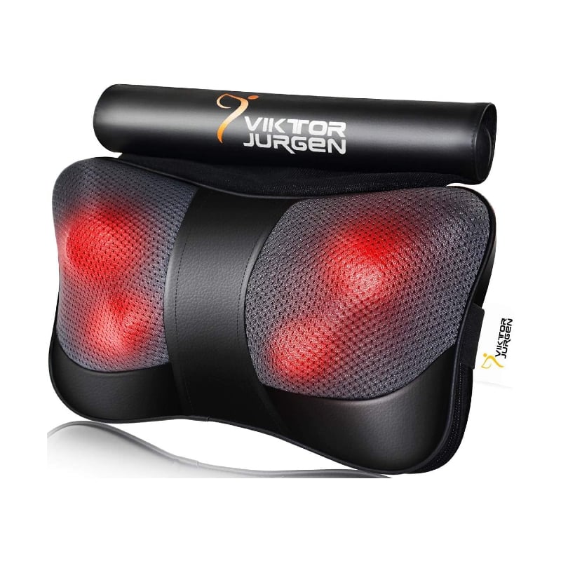 Viktor Jurgen Neck Massage Pillow ($28, originally $35)
Although no one on our team has personally tested this top-selling massage pillow, a review is certainly on the horizon. Choose from two massage and heat settings to relieve tension from your neck, back, or shoulders. Plus, it's compact design makes it easy to take on the go.