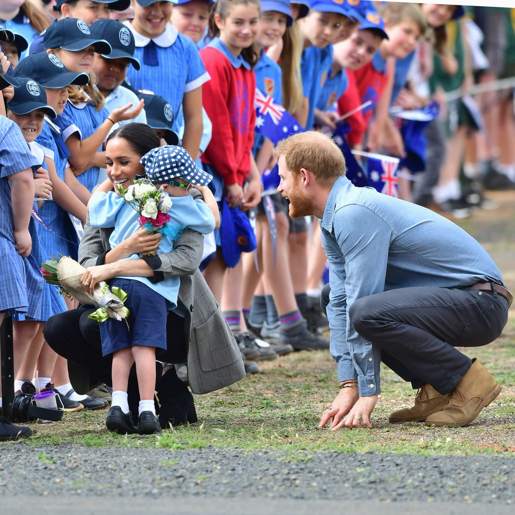 Prince Harry and Meghan Markle With Boy in Dubbo, Australia