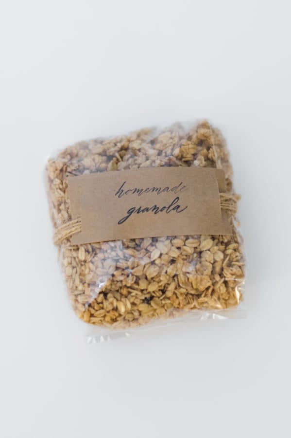 Homemade Granola Favors Winter Wedding Favors POPSUGAR Love & Sex
