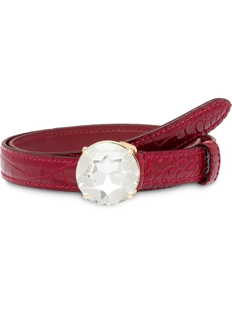 Miu Miu Embellished Buckle Belt