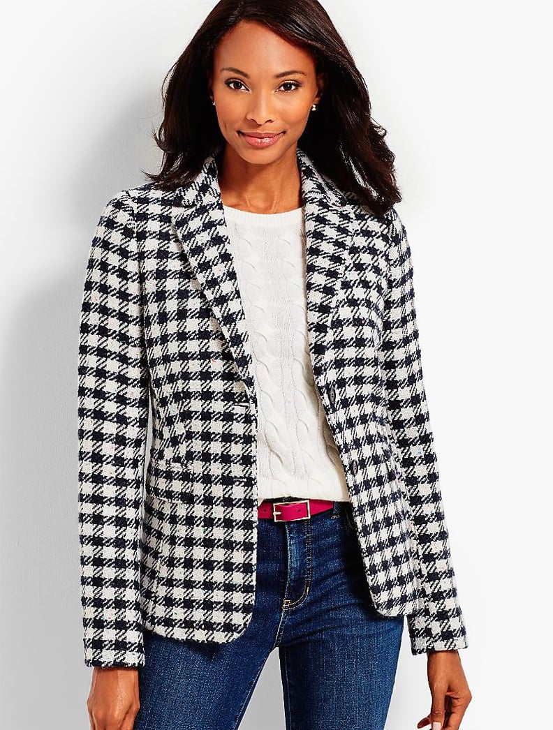 Talbots's Checked Blazer