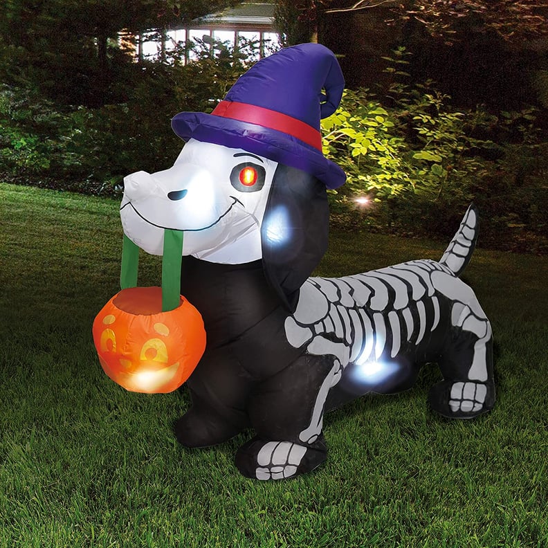 Skeleton Wiener Dog Inflatable Decoration