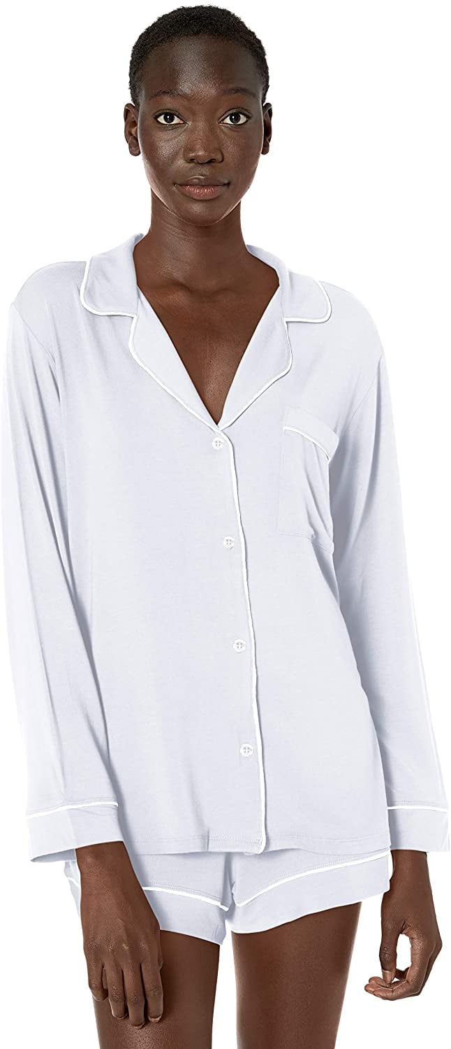 eberjey gisele long sleeve short pajama set
