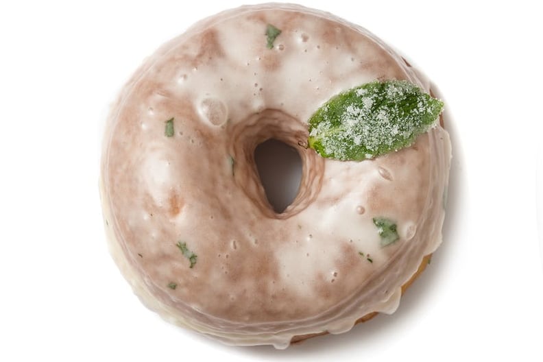 Mojito Doughnuts With Mint Leaves