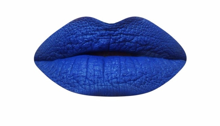 Pretty Zombie Cosmetics Blue Lipstick Swatches
