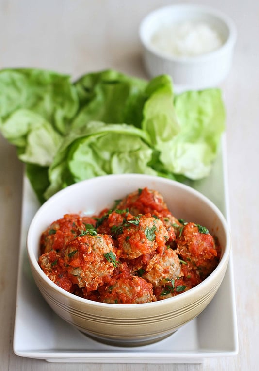 Turkey and Zucchini Quinoa Meatballs