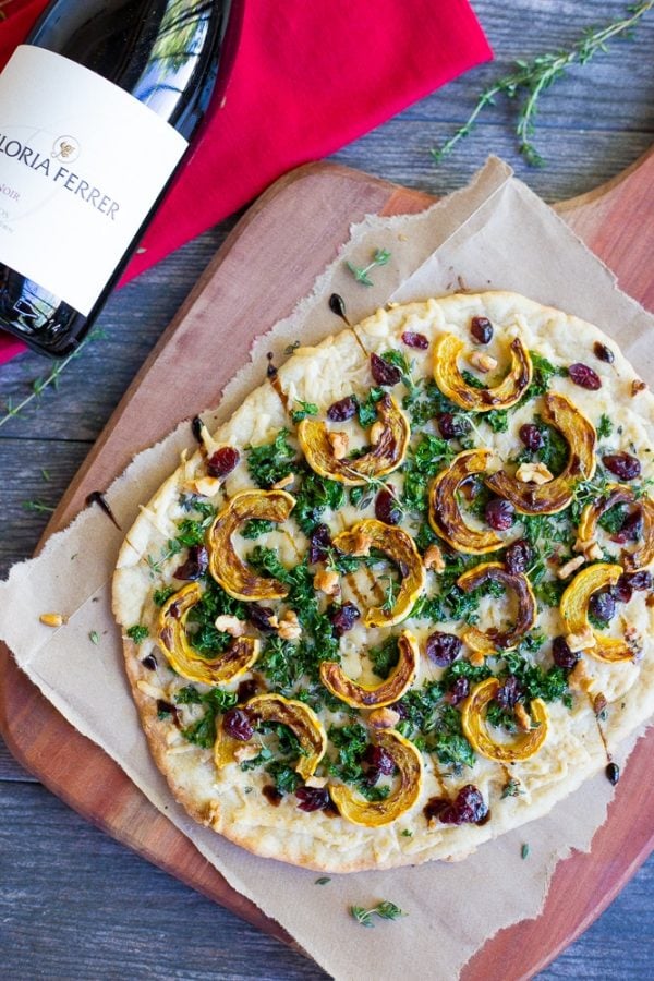 Squash, Kale, and Parmesan Flatbread