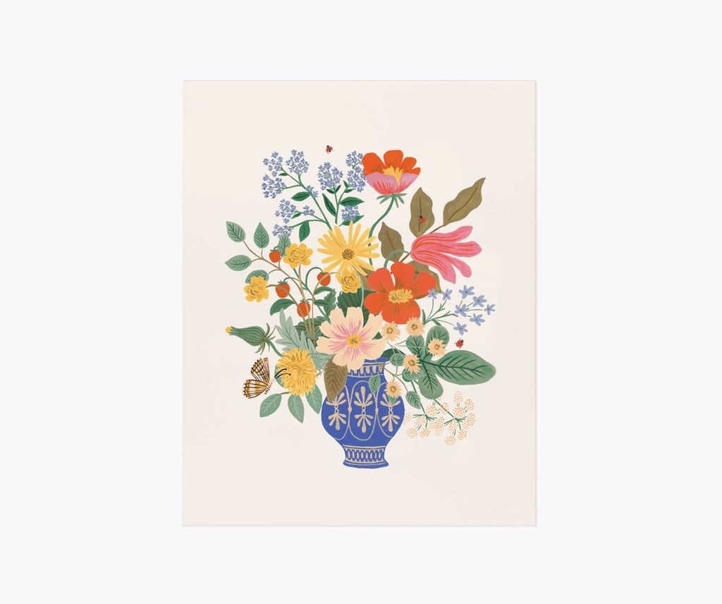A Floral Art Print: Rifle Paper Co. Strawberry Fields Bouquet Art Print