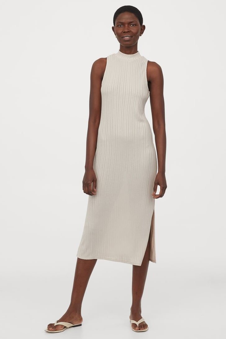 H&M Ribbed Dress The Best Summer Dresses From H&M POPSUGAR Fashion