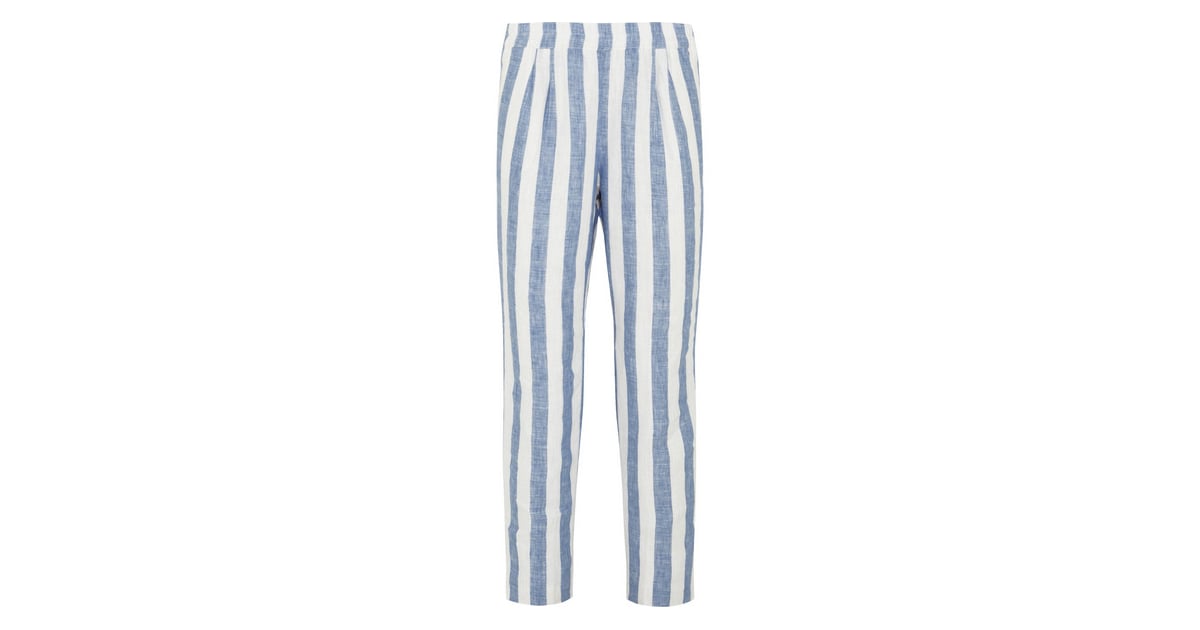 tapered striped pants