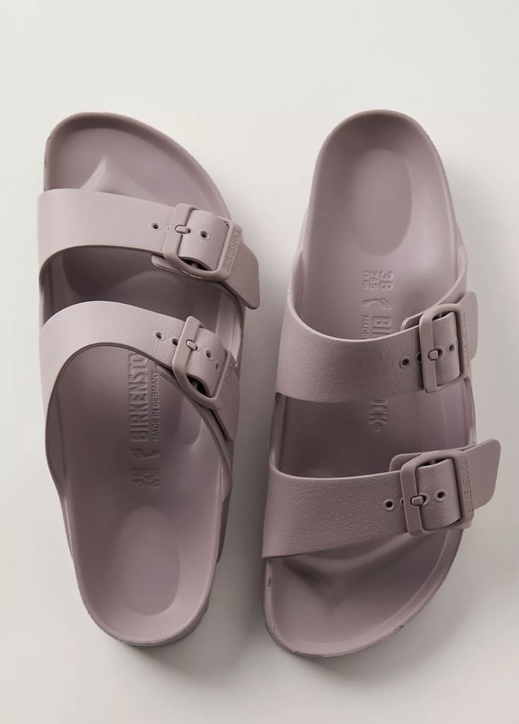 Birkenstock Arizona Eva Waterproof Sandals ($50)
If you're going to be by the water this summer, these easy rubber sandals are essential. They're comfortable and affordable, and they have tons of rave reviews. They pair well with almost anything, and as far as waterproof shoes go, they're as stylish as they come.