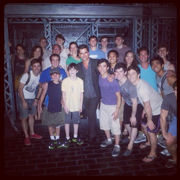 John Stamos Posed With The Cast Of The Broadway Play Newsies Cute Candids Celebrities Shared This Week Popsugar Celebrity Photo 9