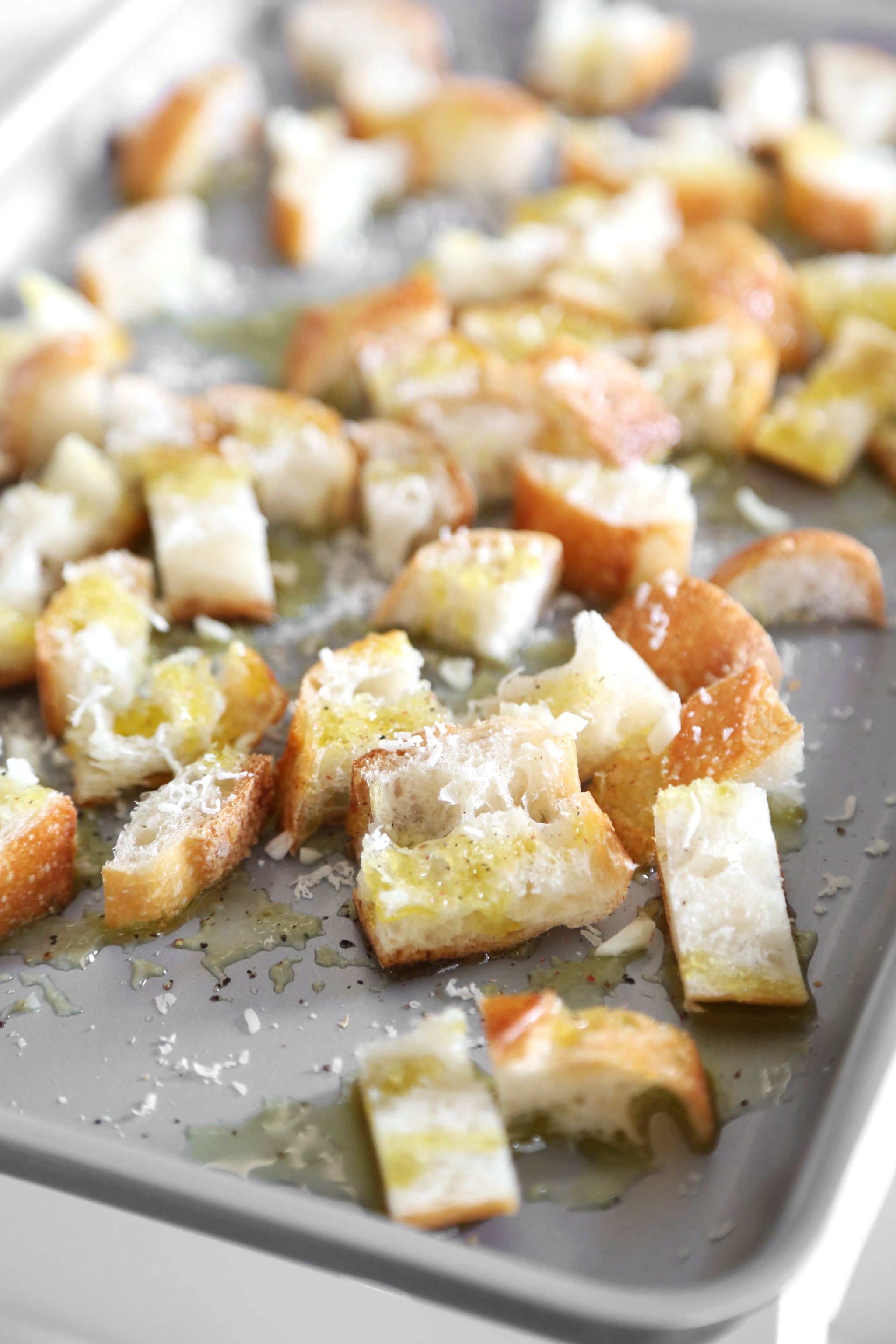 Cheesy Garlicky Croutons Recipe | POPSUGAR Food