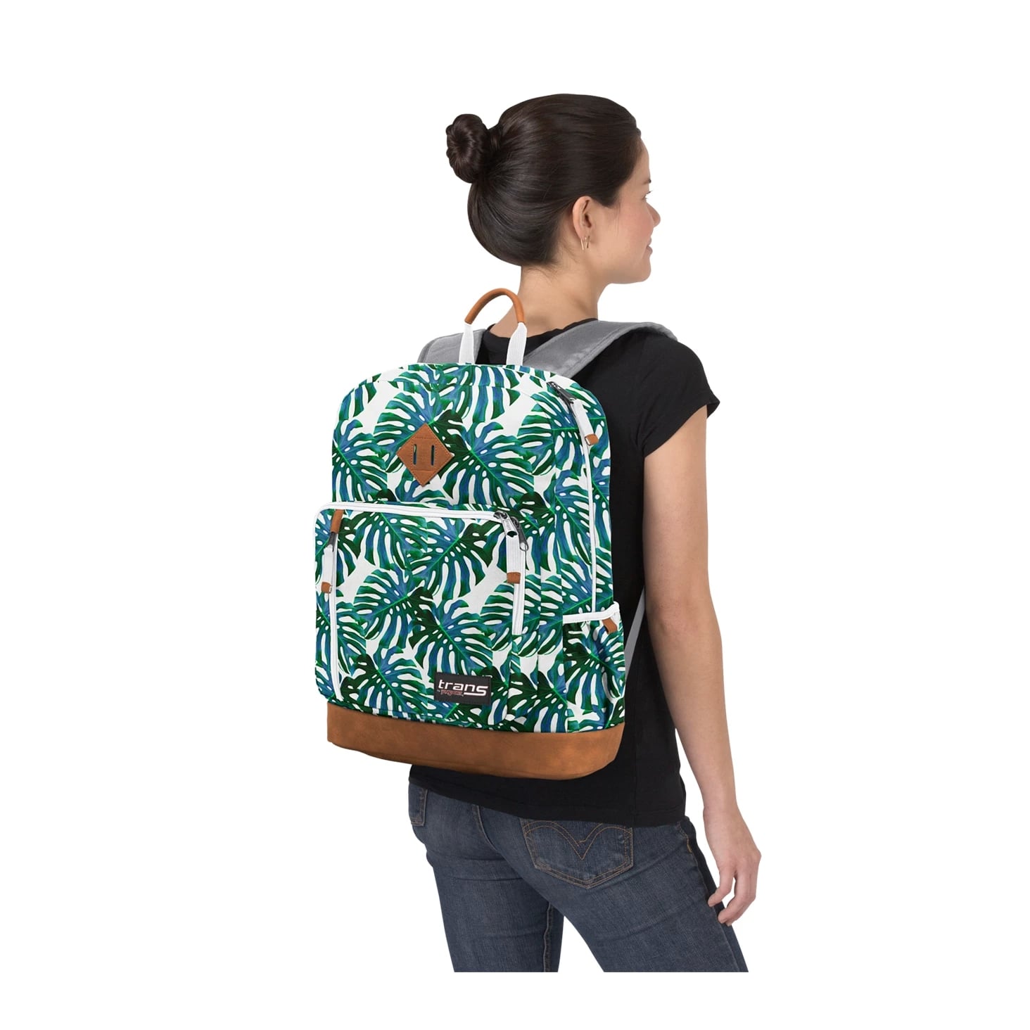 Monstera leaves jansport backpack sales
