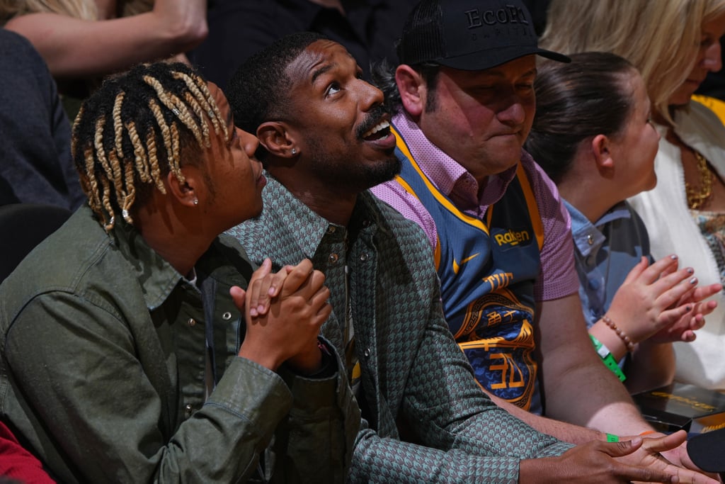 Michael B. Jordan at NBA Finals After Lori Harvey Breakup