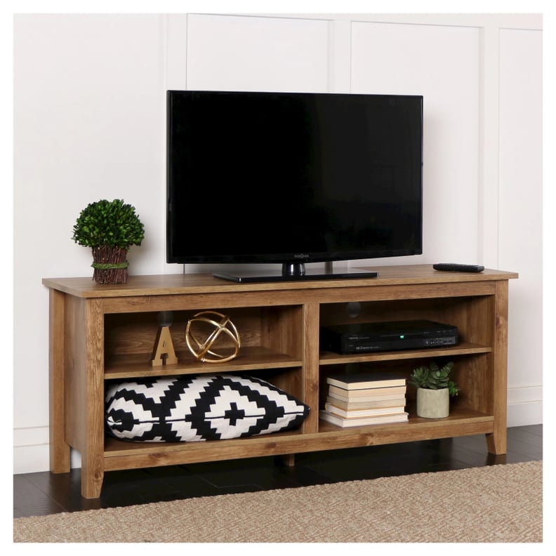 Saracina Home 58" Rustic Weathered Wood TV Stand