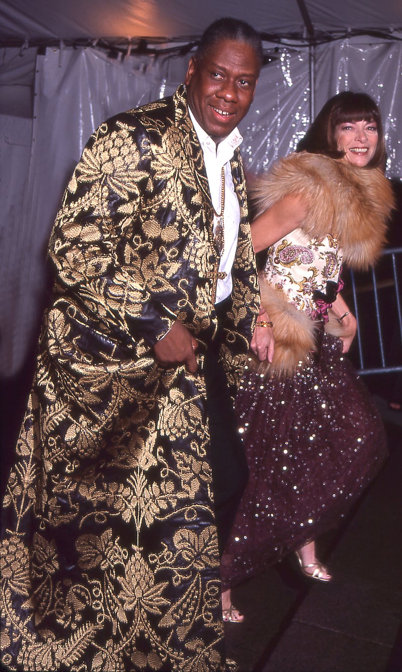 André Leon Talley and Anna Wintour at the Costume Institute Gala in 1999