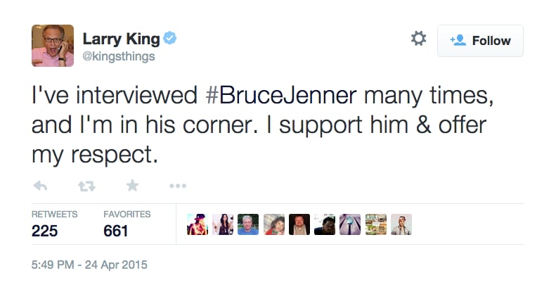 Celebrities Who Support Bruce Jenner