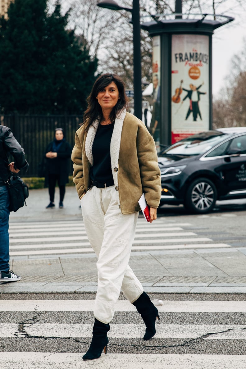 Style Your White Pants Over Your Knee-High Boots