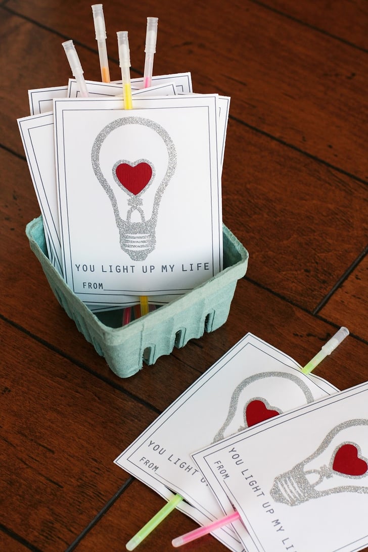 You Light Up My Life Valentines | DIY Printable School ...