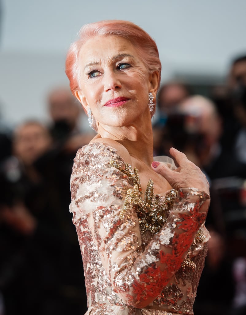 Helen Mirren Pink Hair at Cannes Film Festival