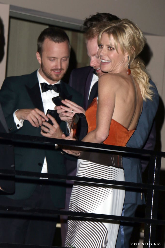 Julie Bowen partied at Sunset Tower with Aaron Paul and Jesse Tyler Ferguson.
