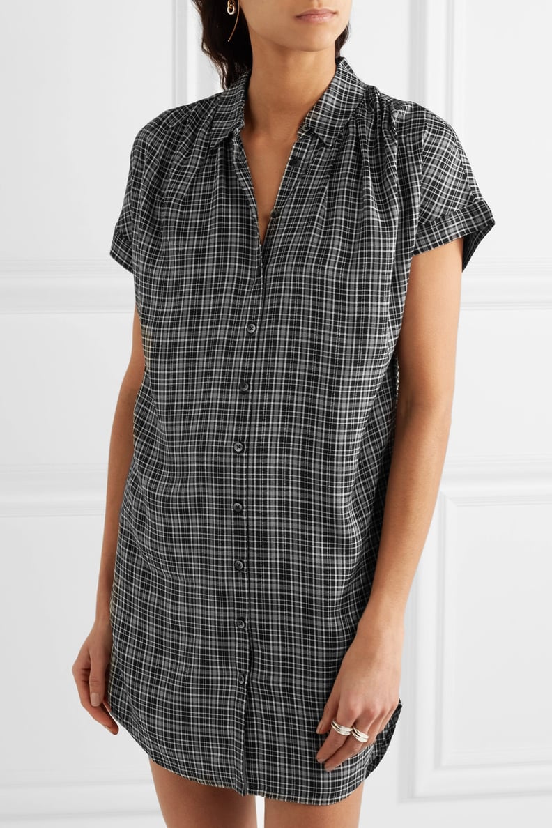Madewell Plaid Flannel Shirt Dress