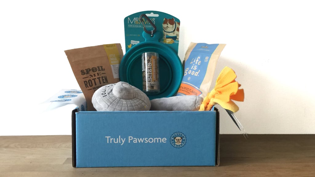 We're huge fans of subscription boxes, so we were really excited to hear about this new one for dogs called Truly Pawsome ($40 per month). Each box has four to five eco-friendly treats and toys for your pup, and the best part about this box is that 10 percent of proceeds goes to Rocket Dog Rescue.
