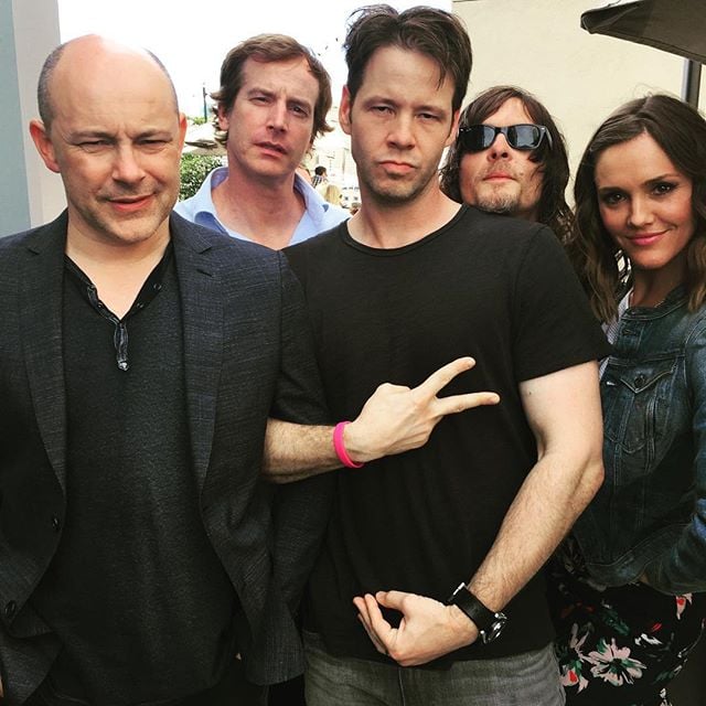 He also caught up with Rob Corddry, Rob Huebel, and Erinn Hayes from Children's Hospital and Ike Barinholtz from Suicide Squad.