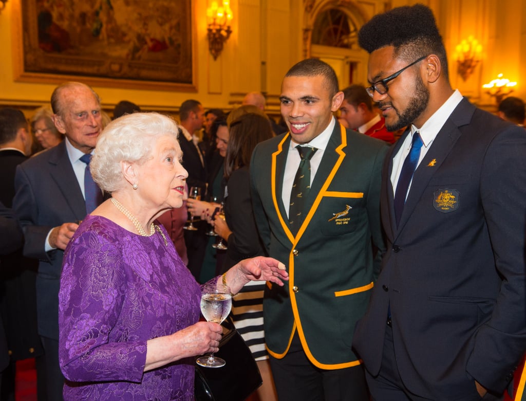 When the Queen Mingled With Rugby Players