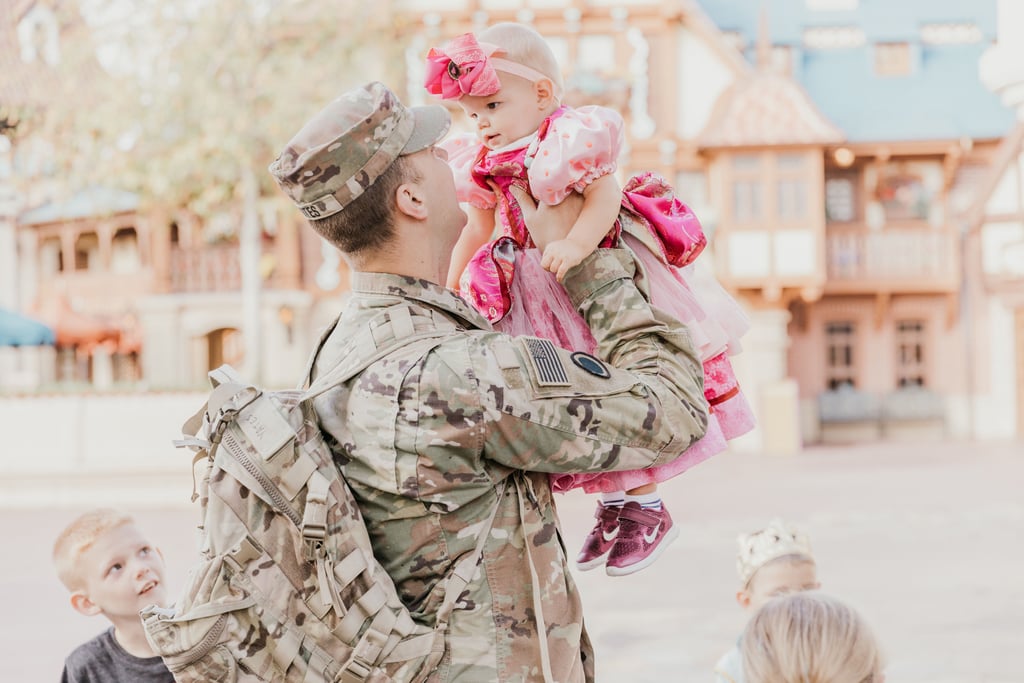 Photos of Military Dad Surprising His Family at Disney World