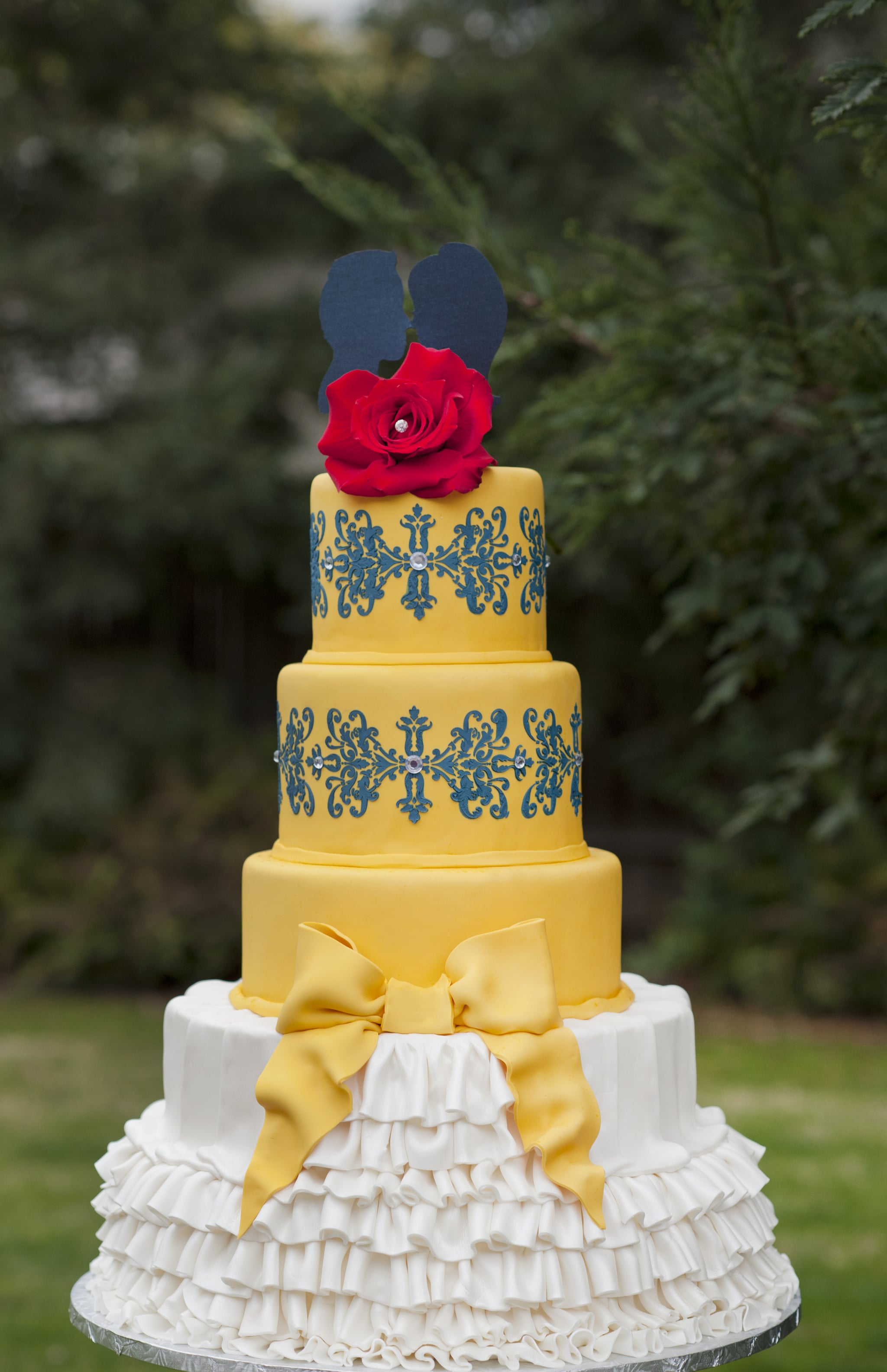 Beauty And The Beast Dreamy Disney Wedding Cake Ideas To Fantasize Over Popsugar Food Photo 21
