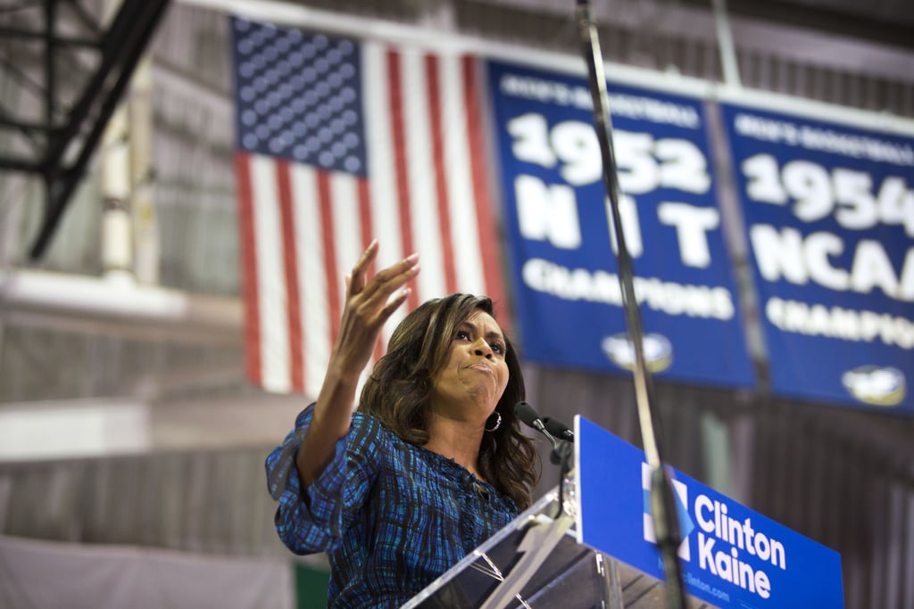 Michelle Obama's Campaign Dress Sends Out a Message on Its Own