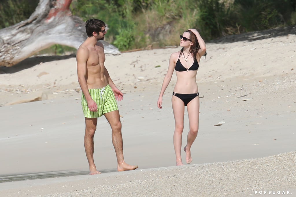Emma Watson in a Bikini With Boyfriend Matthew Janney