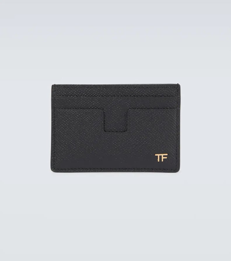 一个苗条的钱包:汤姆·福特纹理皮革持卡人