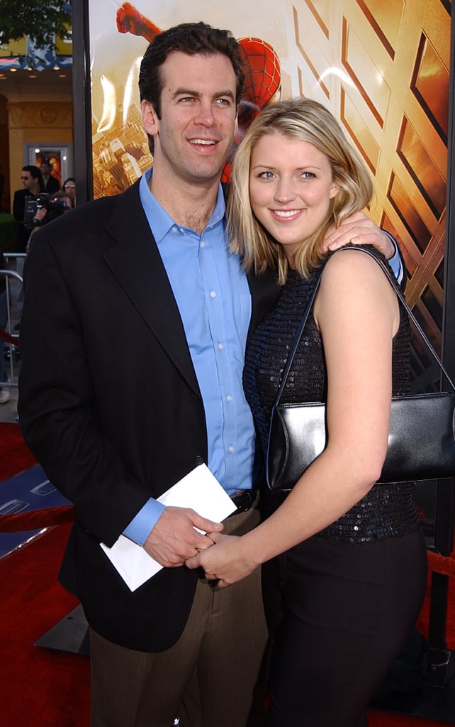 Here's Michel with his winner, Amanda Marsh, at the premiere of Spider-Man. Yes, the first Spider-Man. That's how long ago this was. Sad news: they only lasted a few months.