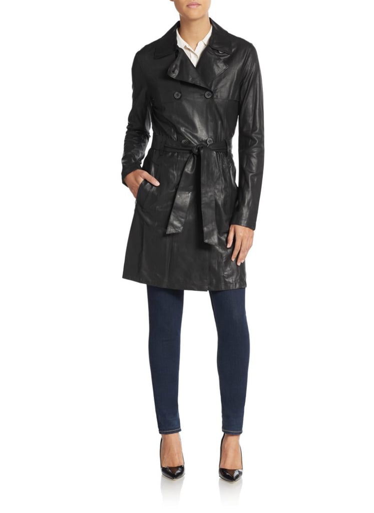 Mackage Olesya Leather Trenchcoat ($890)