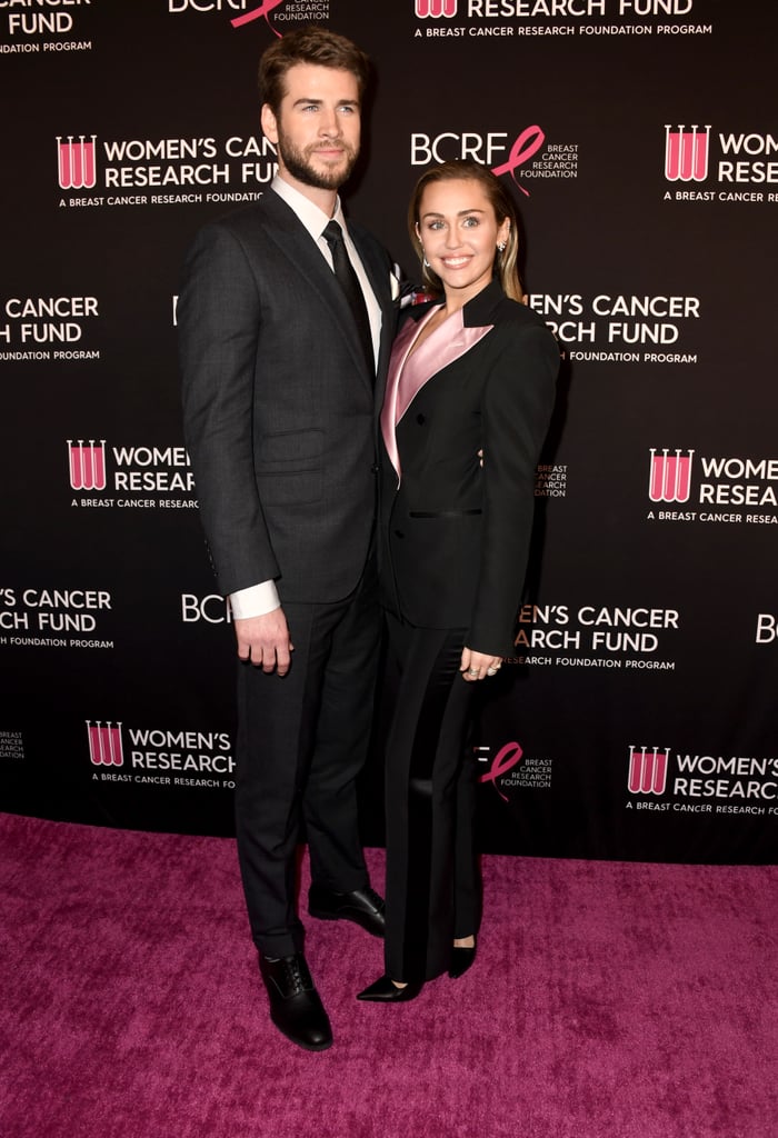 Miley Cyrus Liam Hemsworth at Cancer Research Fund Gala 2019