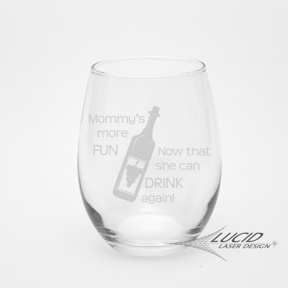 New Mom Wine Glass