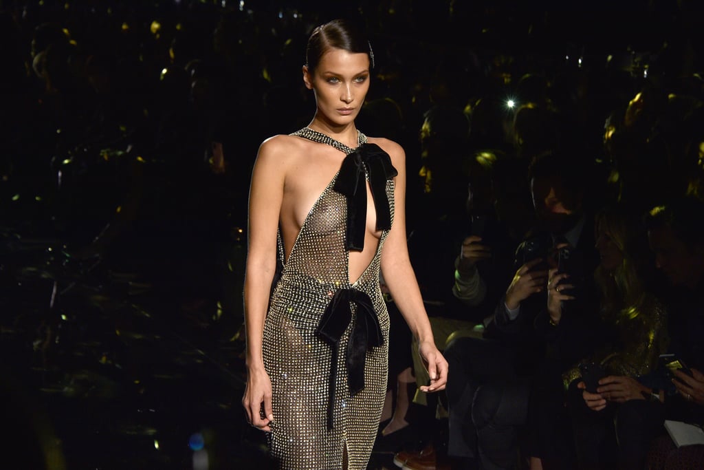 Bella Hadid on the Tom Ford Fall 2020 Runway