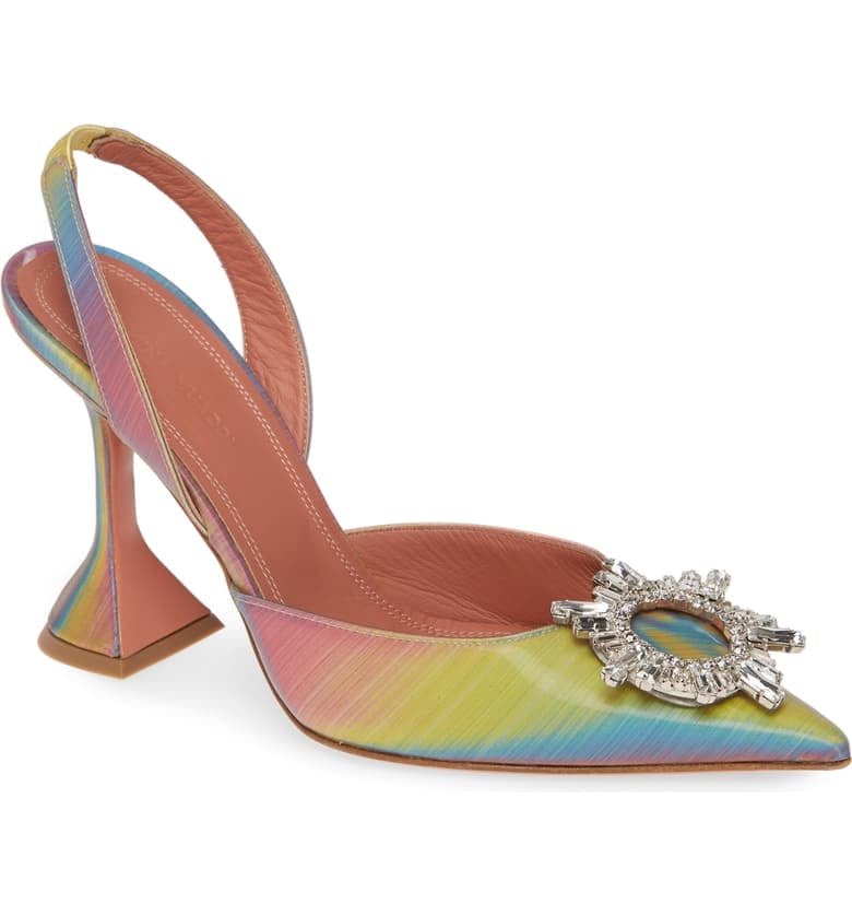 Amina Muaddi Begum Slingback Brooch 