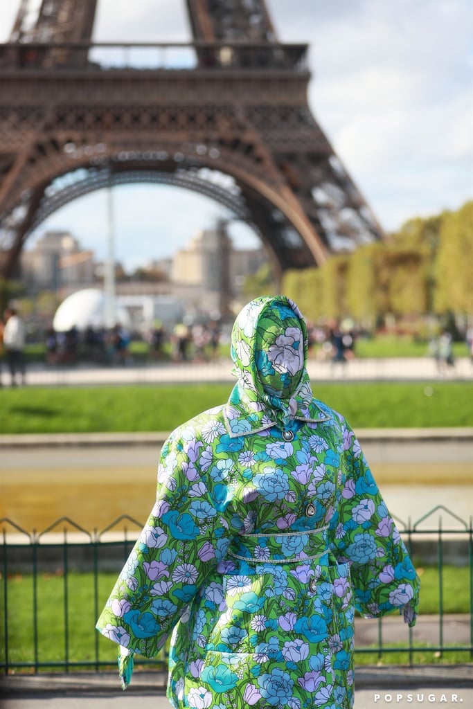 Cardi B Face Covered in Bodysuit at Paris Fashion Week Video