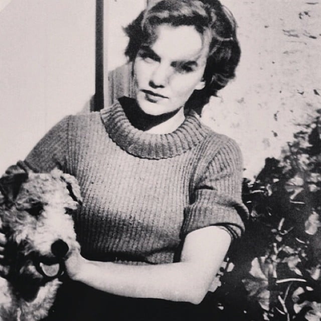 Judging by this retro shot of her grandmother, good looks clearly run in the family. 
Source: Instagram user caradelevingne