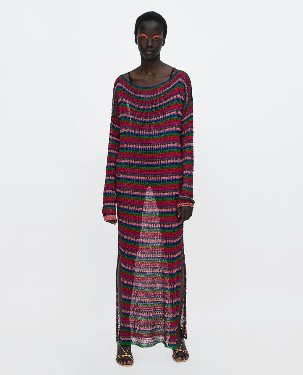 Zara Multicolored Striped Dress | Zara 